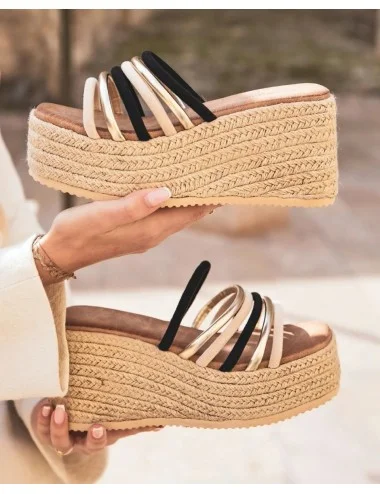 Sandalias Con Plataforma de...