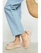 Sandalias de Esparto con Plataforma Casella Beige