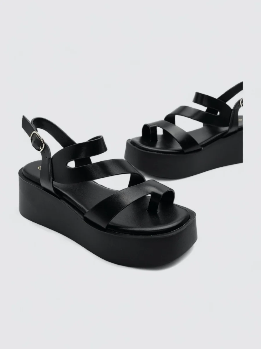Sandalias Cruzadas Aquila Noir