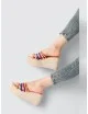 Sandalias Con Plataforma de Esparto y Tiras Lerca Color