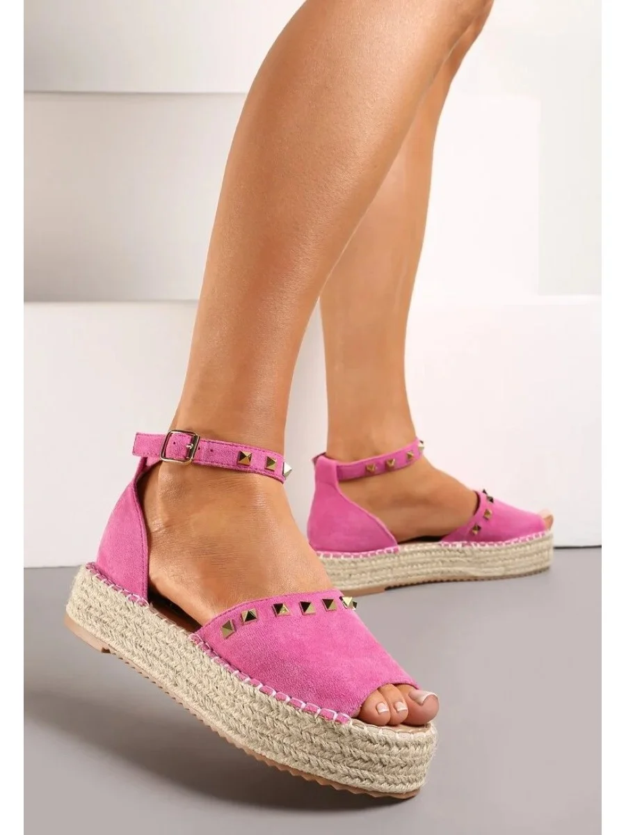 Alpargatas con Plataforma Casella Fucsia