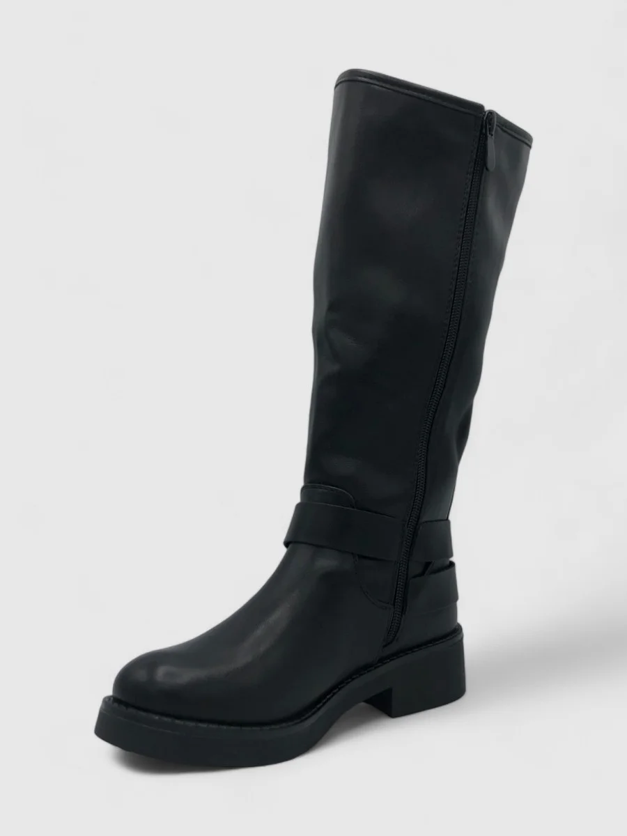 Botas altas con hebillas Diolo Noir
