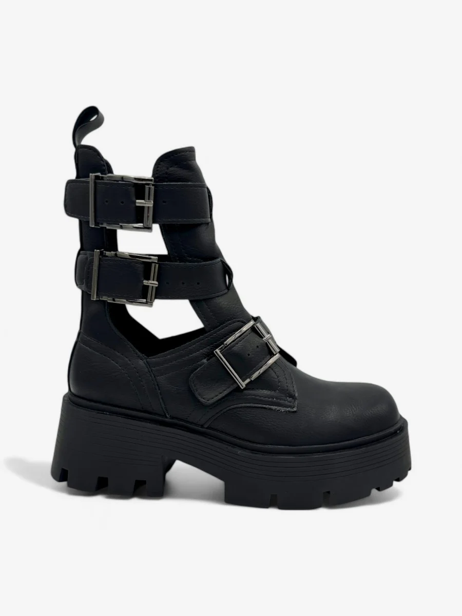 Botas con hebillas Marina Noir