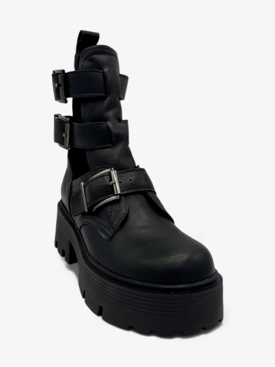 Botas con hebillas Marina Noir