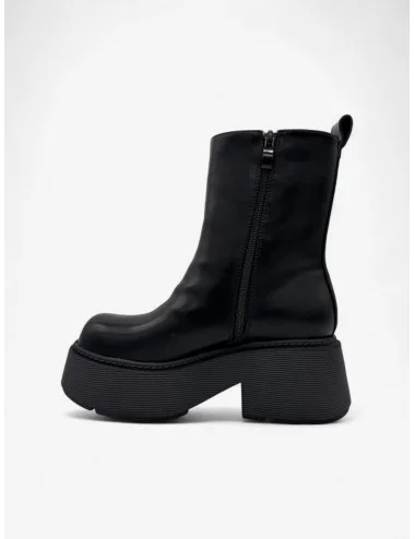 Botas Moteras con maxi plataformas Simone Noir
