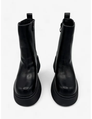 Botas Moteras con maxi plataformas Simone Noir