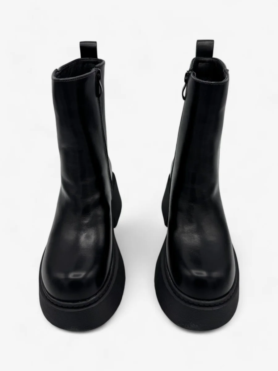 Botas Moteras con maxi plataformas Simone Noir