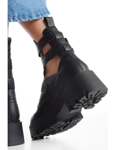 Botas con hebillas Marina Noir