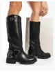 Botas altas con hebillas Diolo Noir