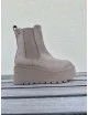 Botas con Plataforma y cremallera Corse Khaki