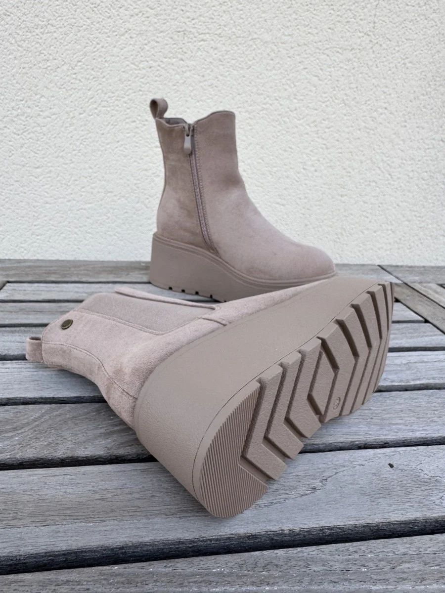 Botas con Plataforma y cremallera Corse Khaki