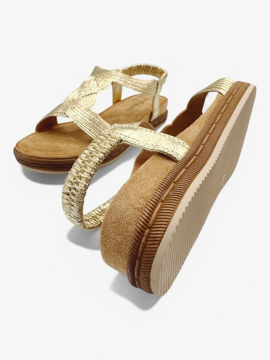 Sandalias Ariccia Gold