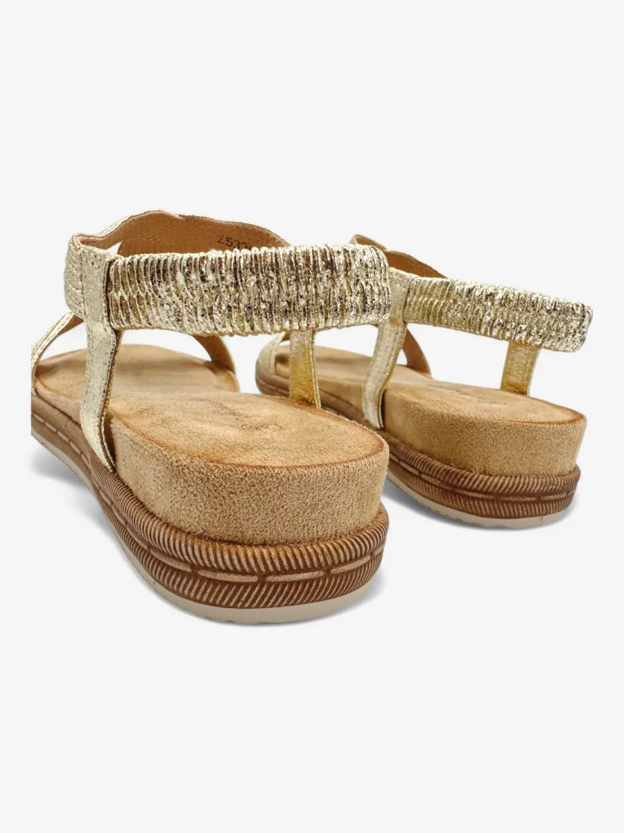 Sandalias Ariccia Gold