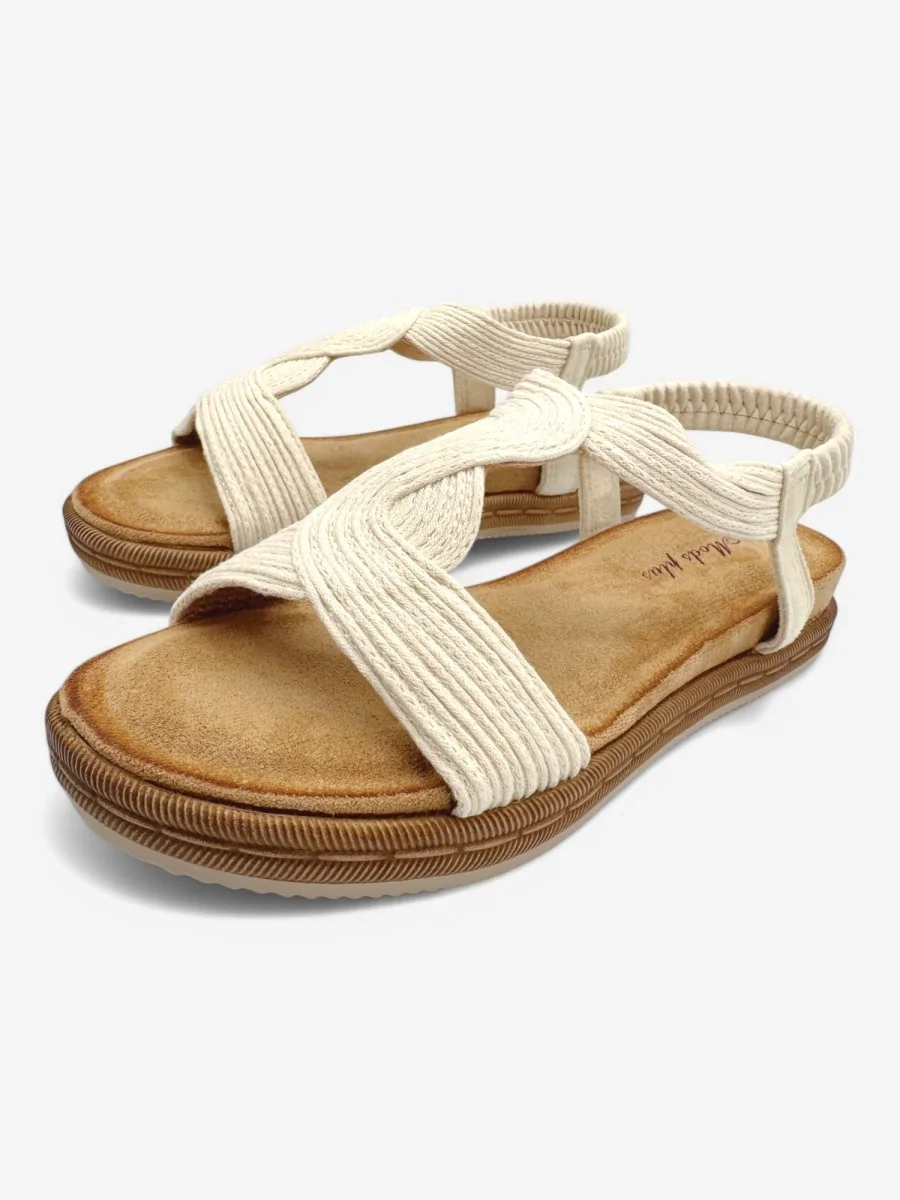 Sandalias Ariccia Beige