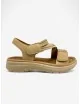 Sandalias Confort con Velcro Macere Beige