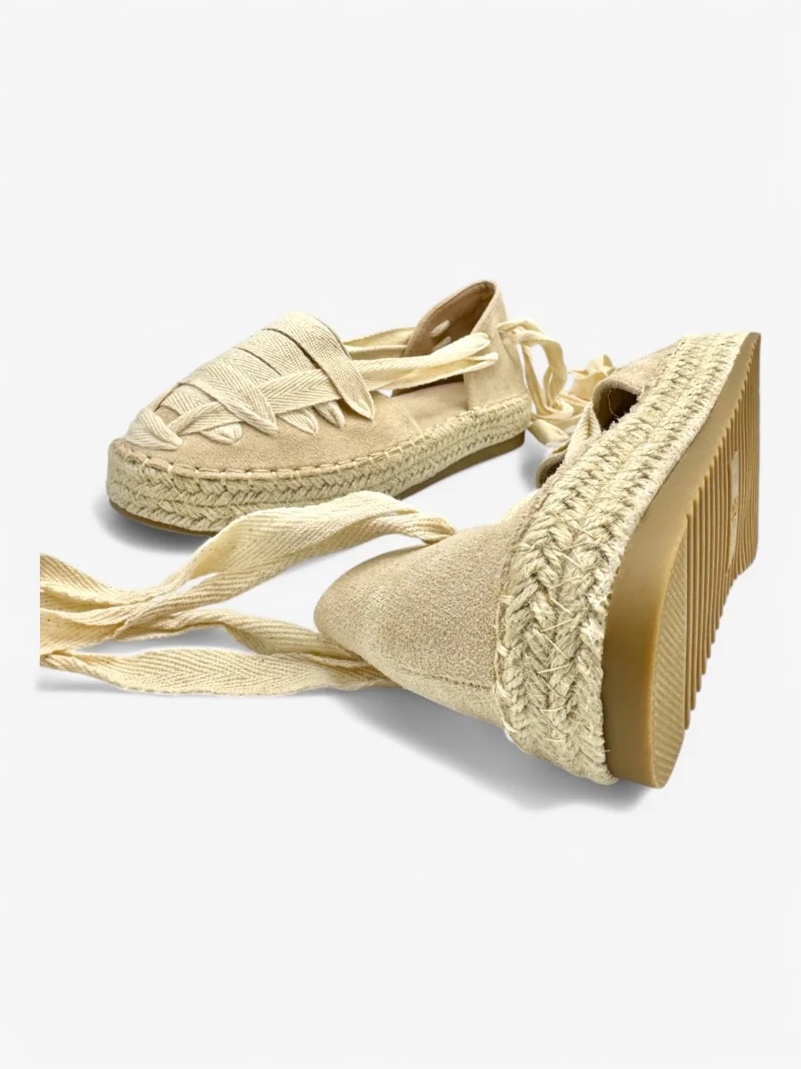 Alpargatas con tiras Vitinia Beige