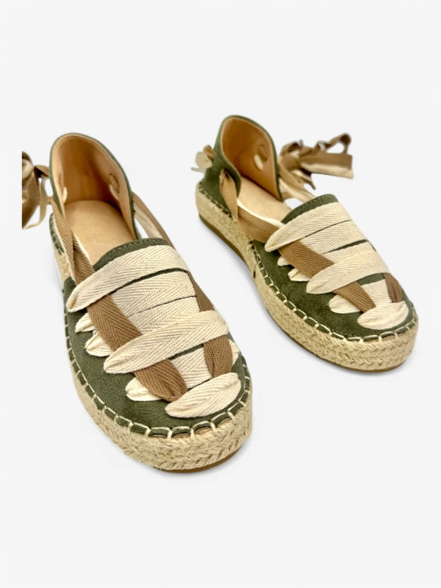 Alpargatas con tiras Vitinia Green