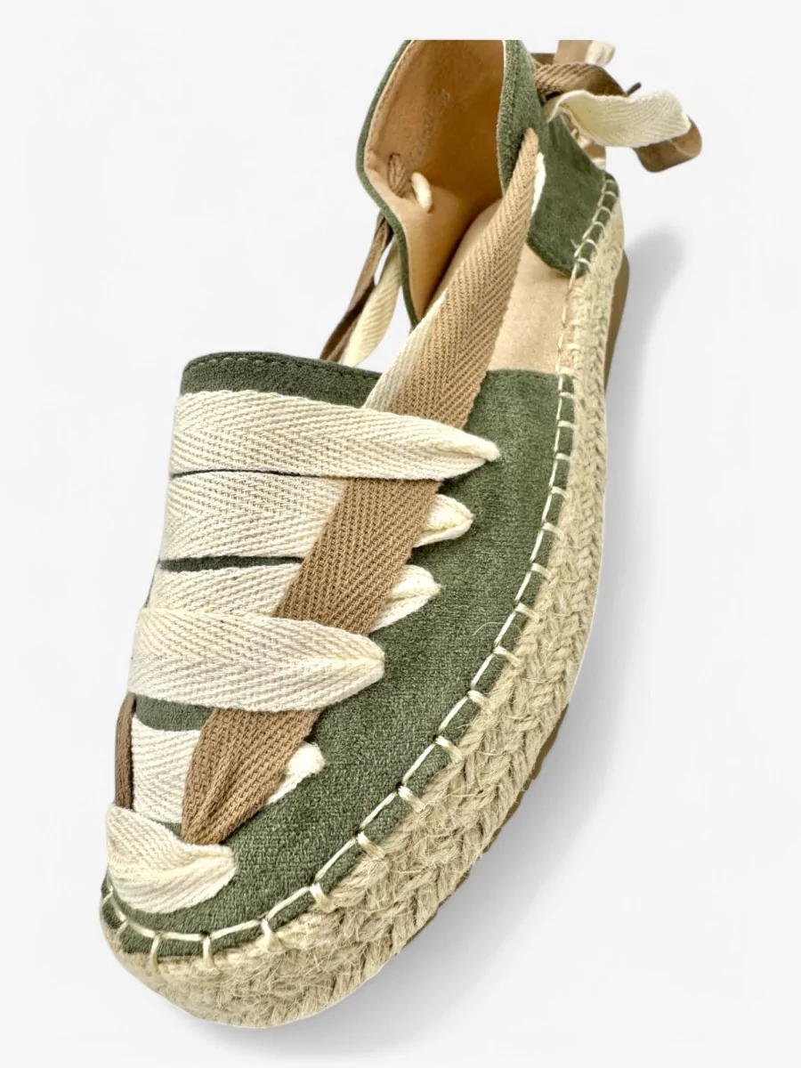 Alpargatas con tiras Vitinia Green