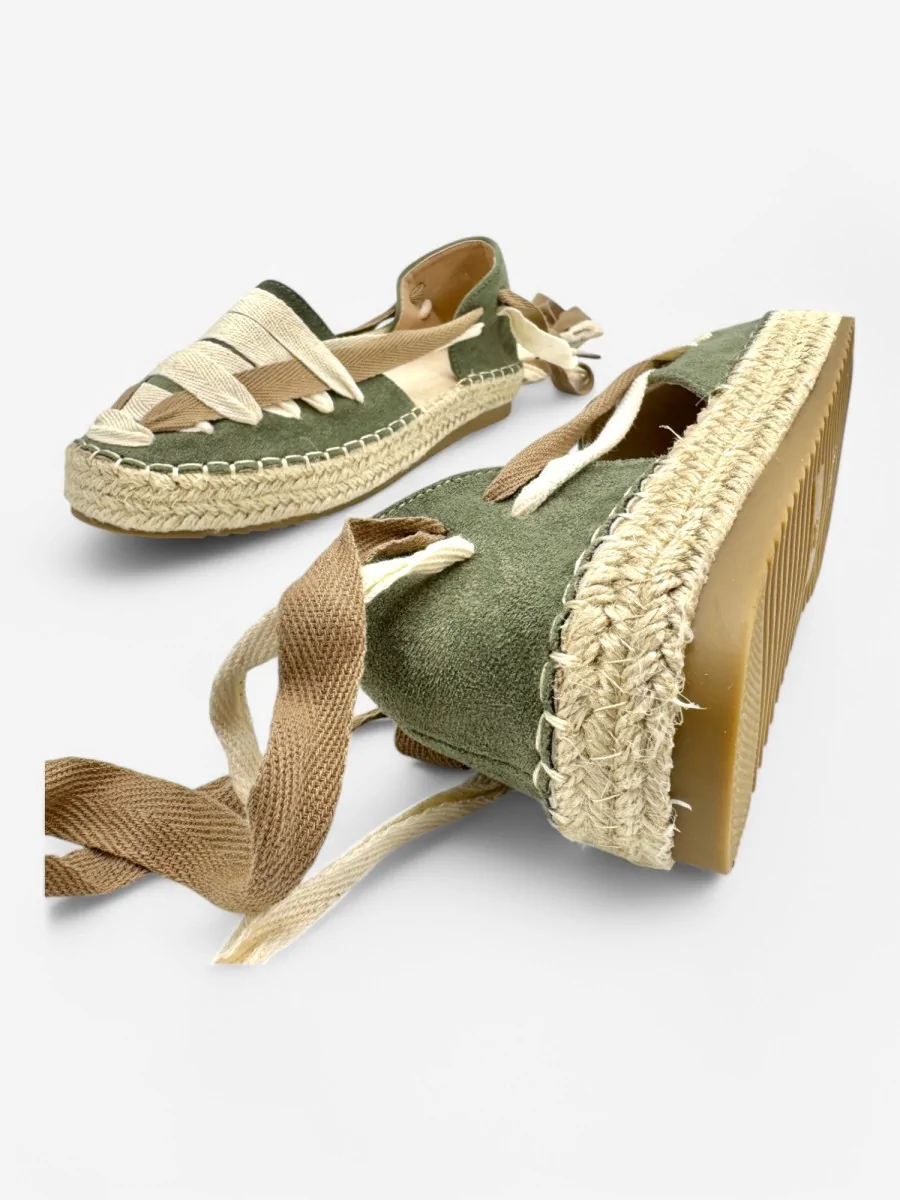Alpargatas con tiras Vitinia Green