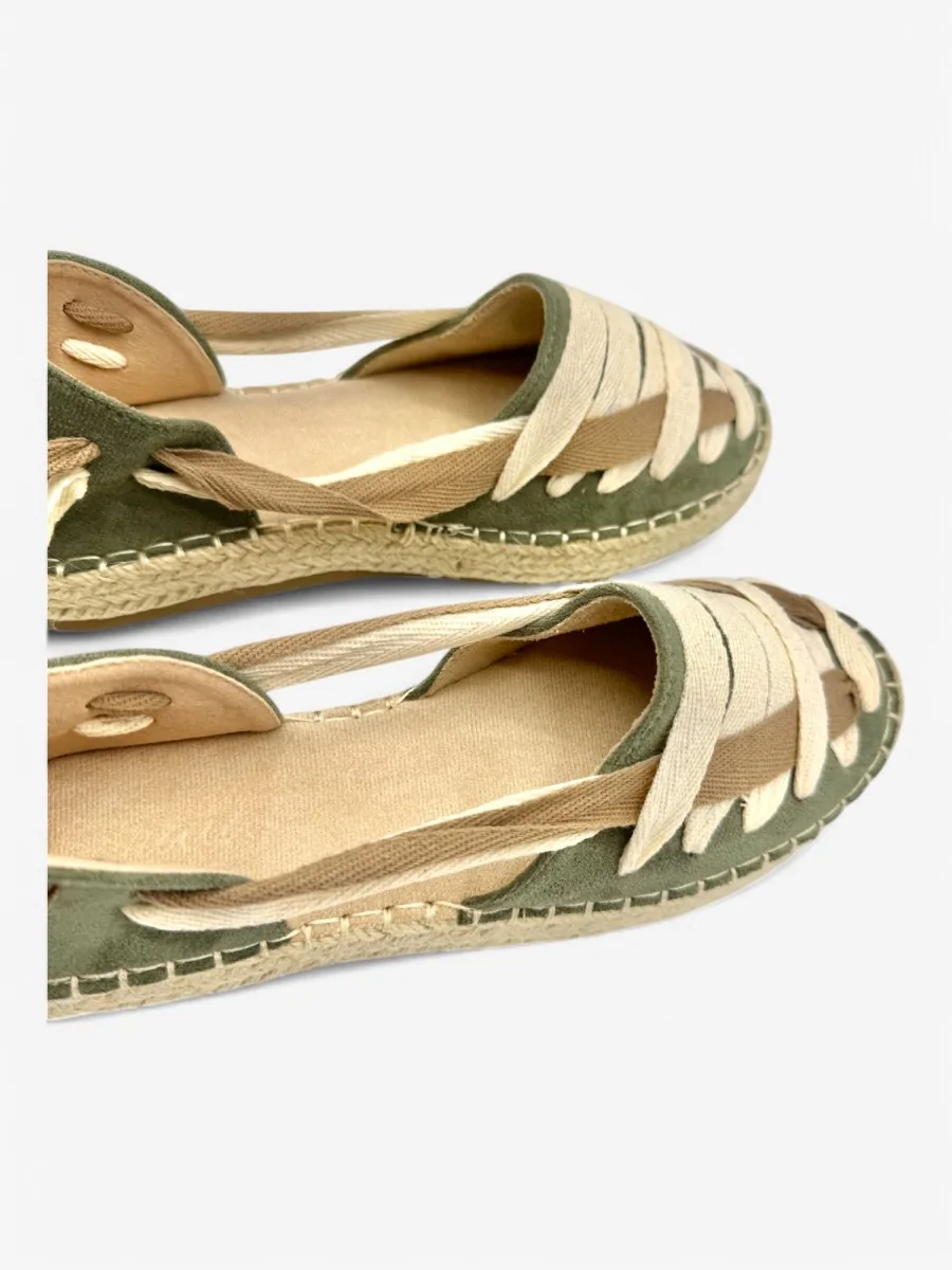 Alpargatas con tiras Vitinia Green