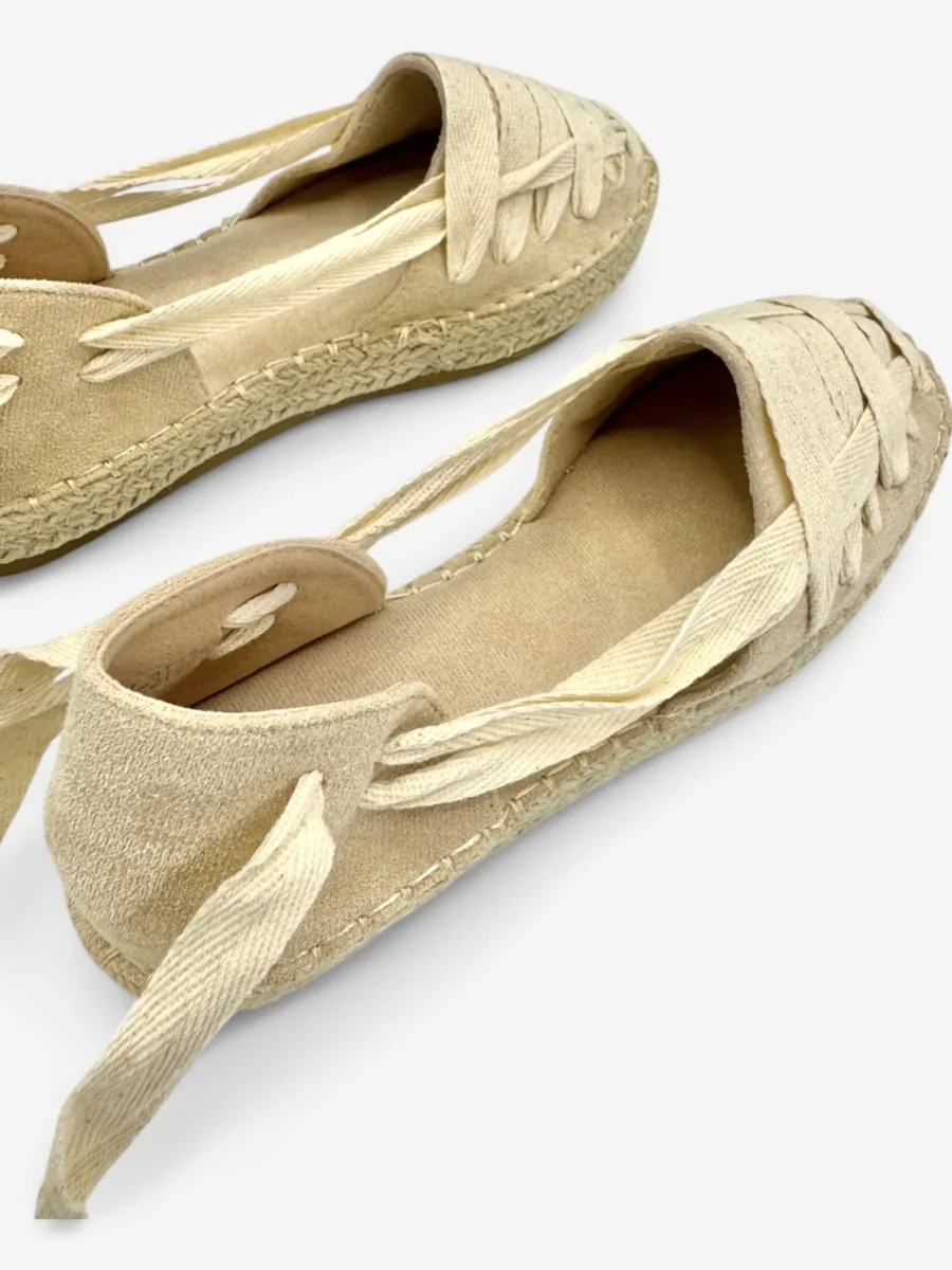 Alpargatas con tiras Vitinia Beige