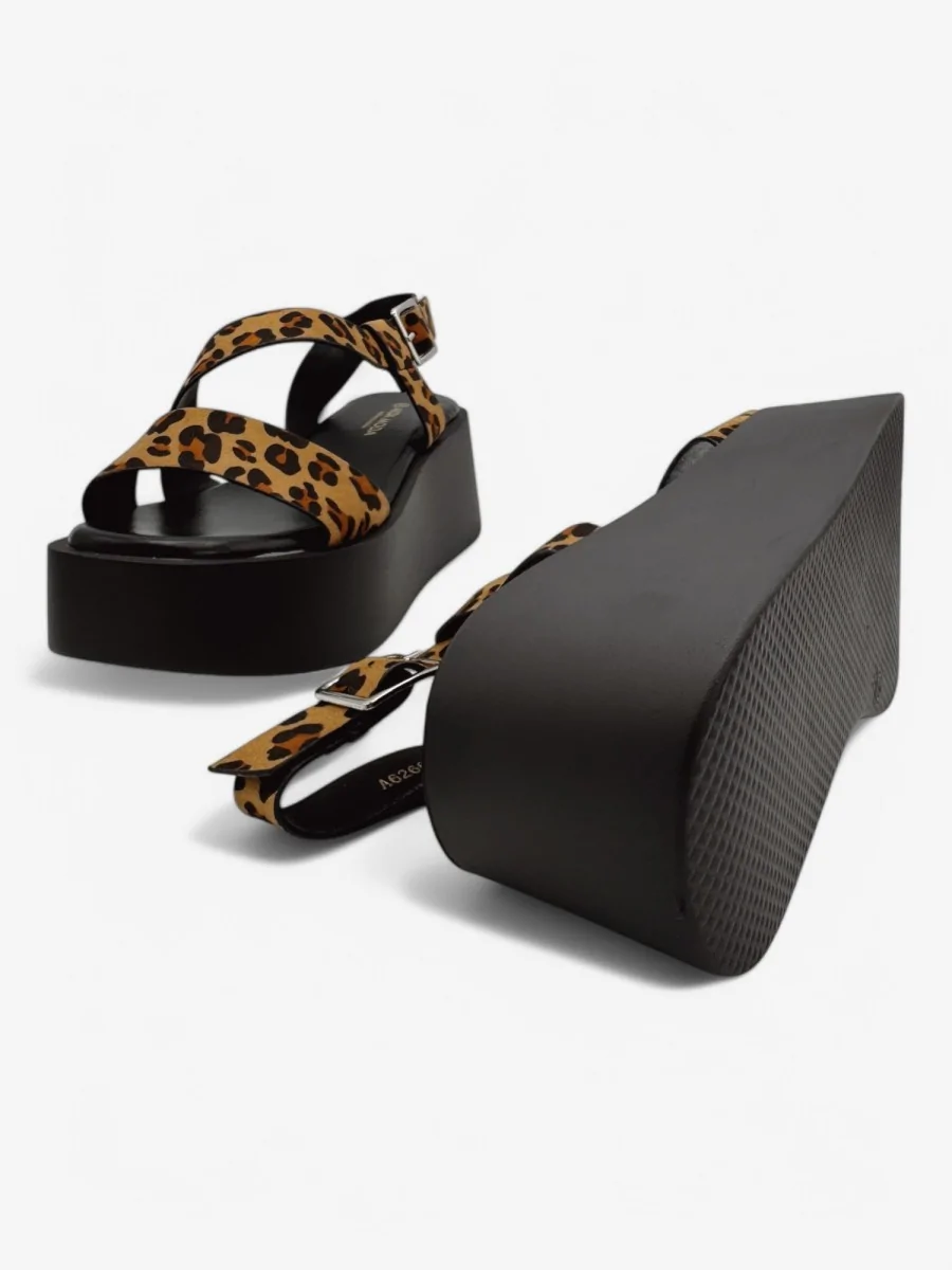 Sandalias con Plataforma Alanno Animal Print