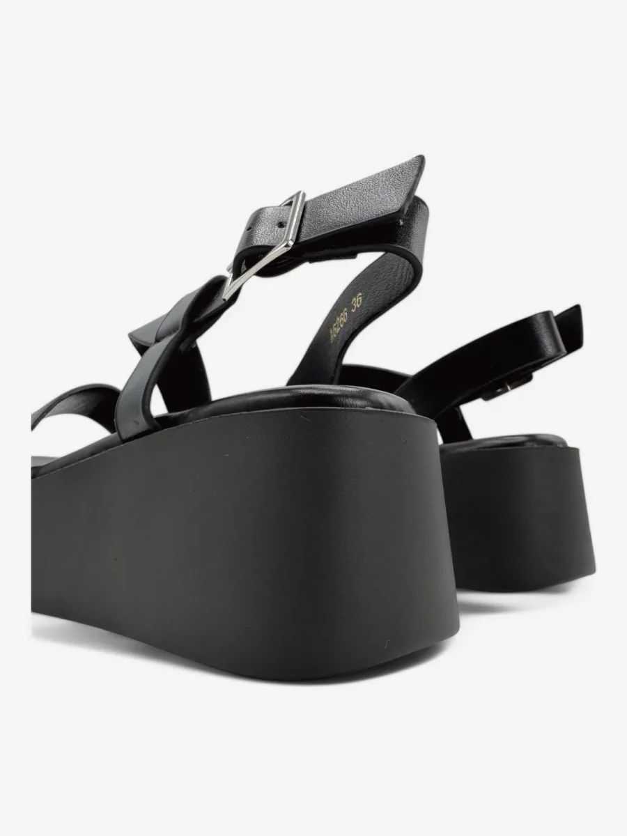 Sandalias con Plataforma Alanno Noir