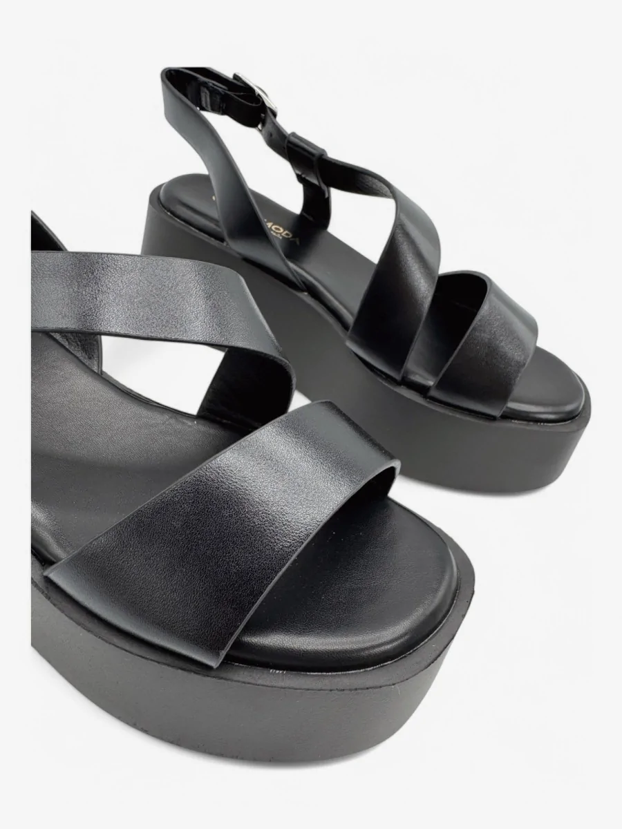 Sandalias con Plataforma Alanno Noir