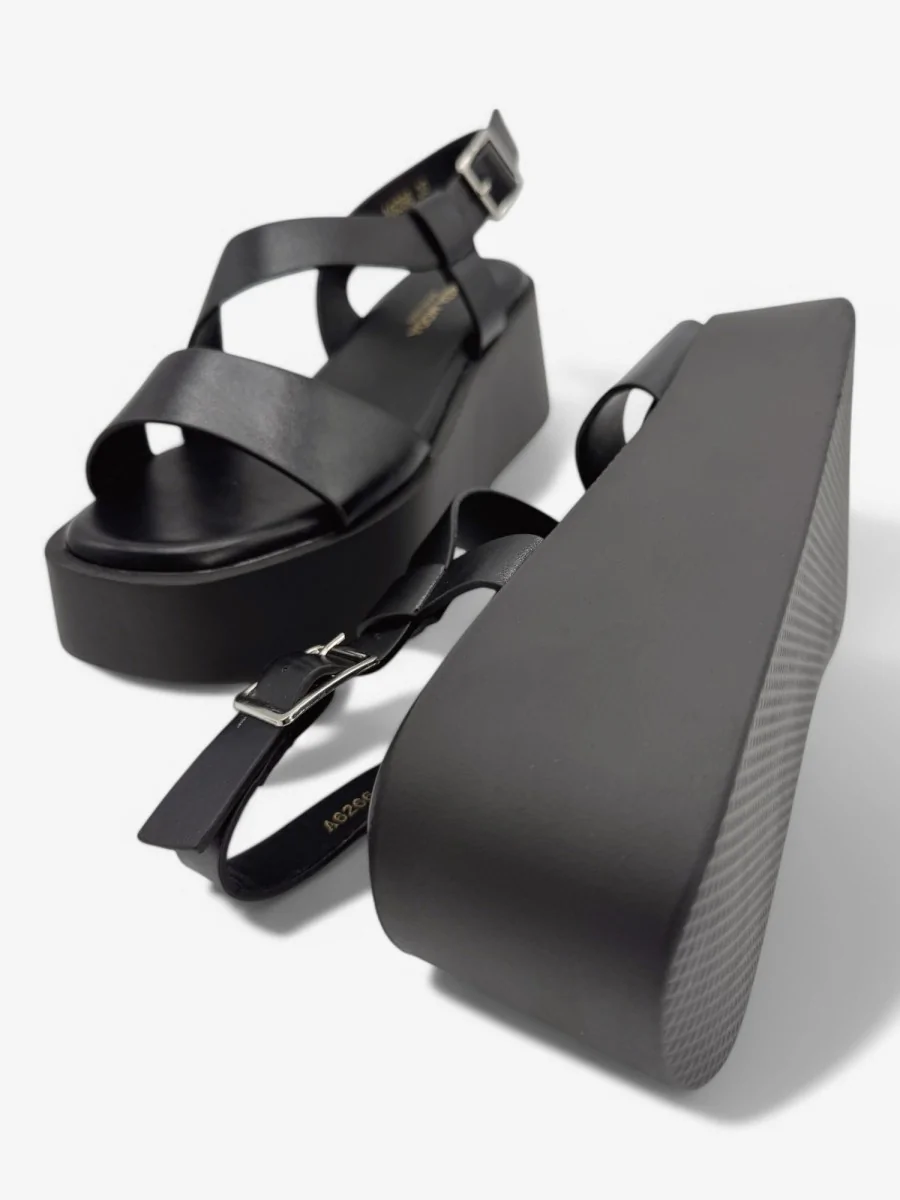 Sandalias con Plataforma Alanno Noir
