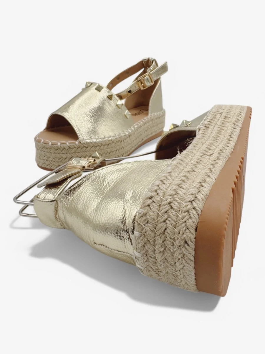 Alpargatas con Plataforma Casella Gold