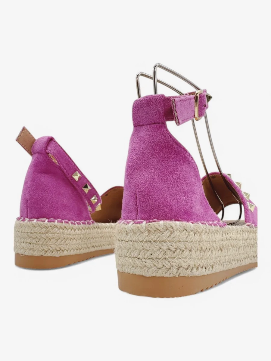 Alpargatas con Plataforma Casella Fucsia