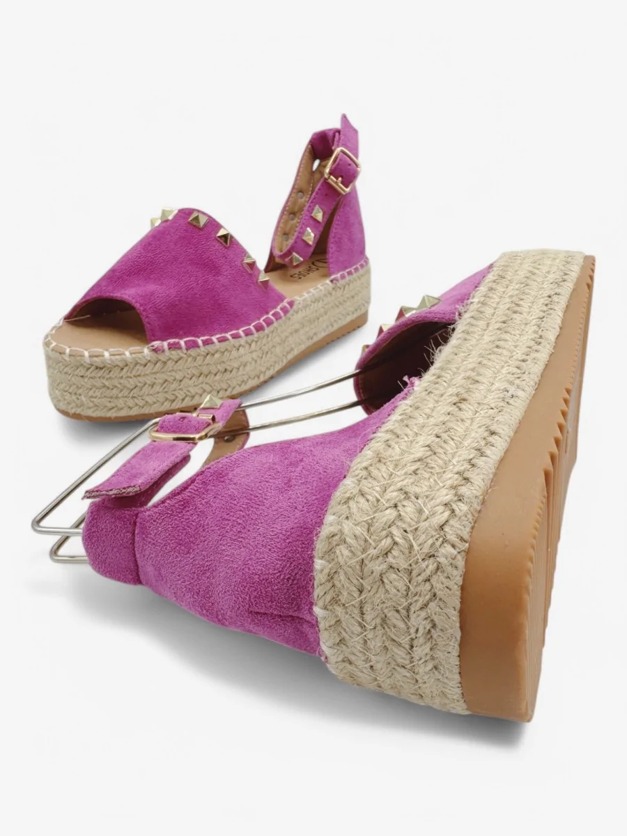 Alpargatas con Plataforma Casella Fucsia