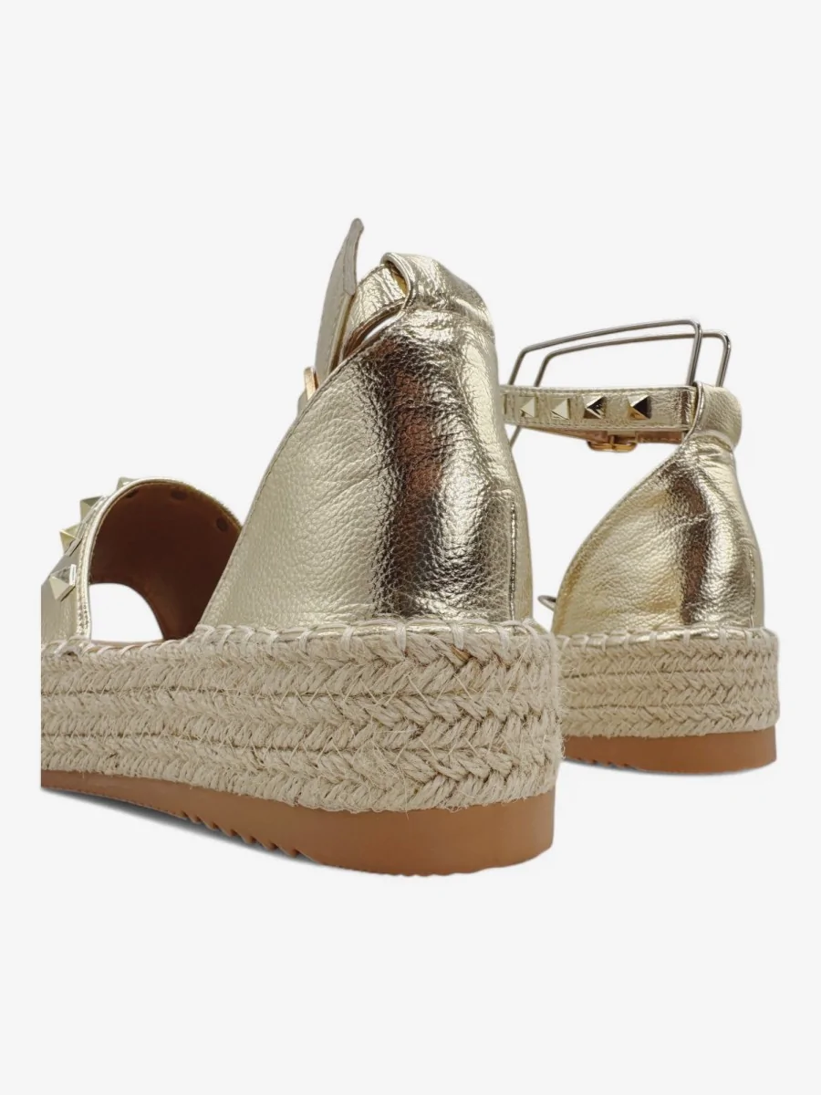 Alpargatas con Plataforma Casella Gold