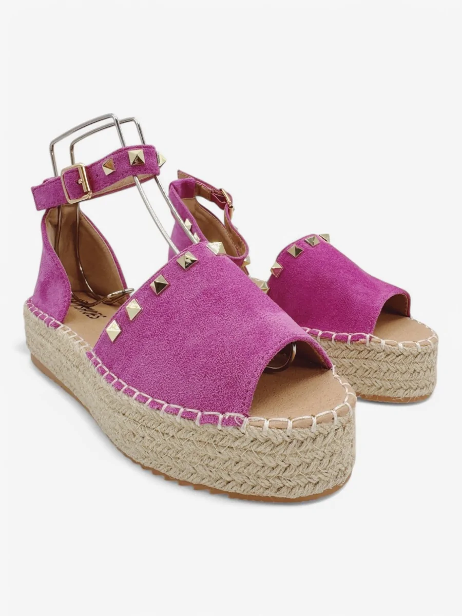 Alpargatas con Plataforma Casella Fucsia