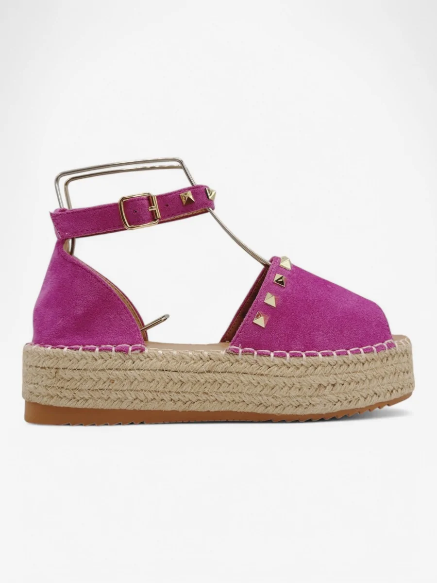 Alpargatas con Plataforma Casella Fucsia