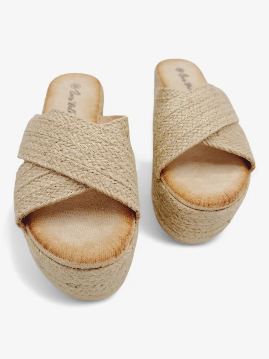 Maxi PLataformas de Esparto Lucerna Beige