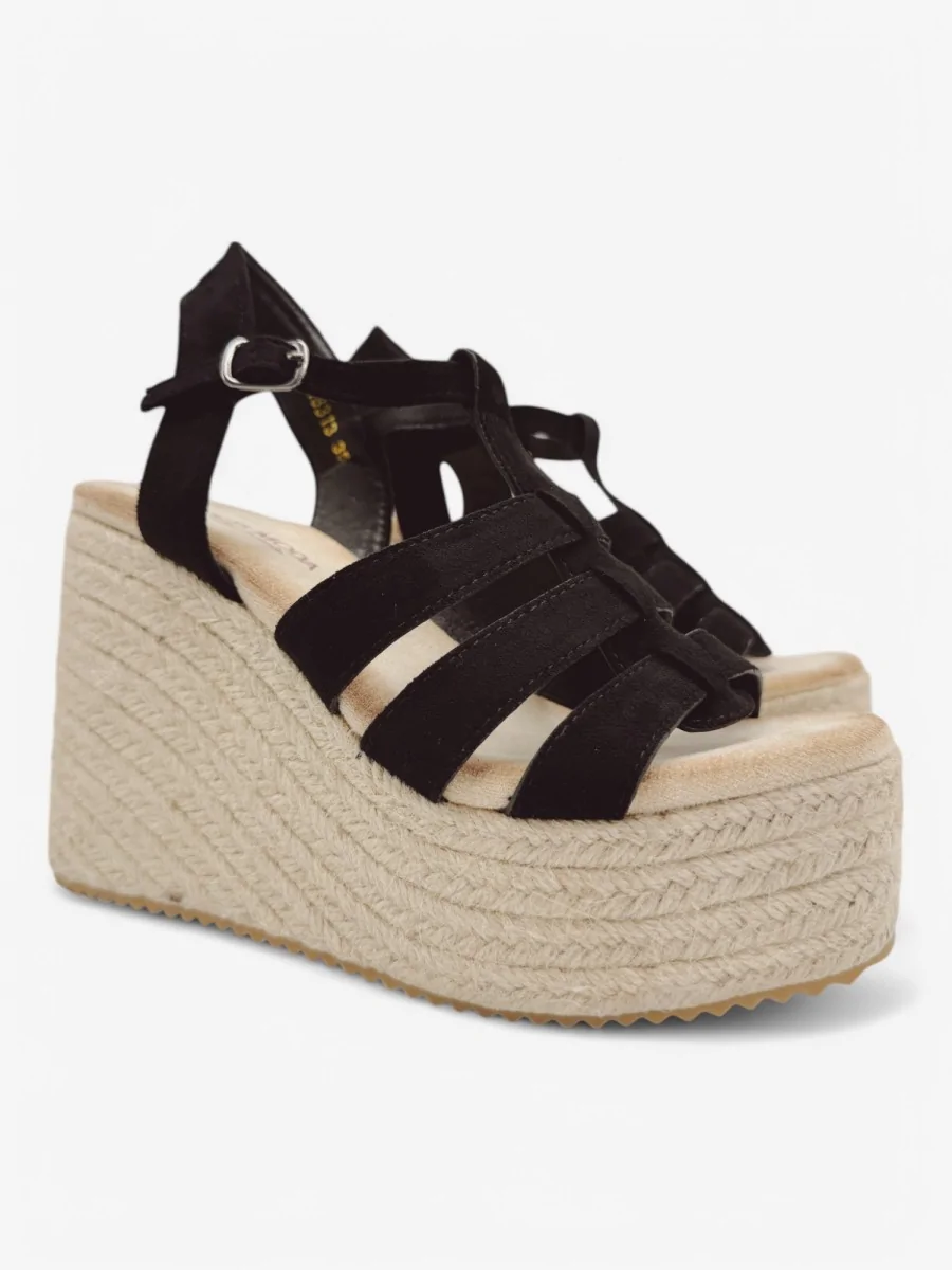 Sandalias con Cuña Casazza Noir
