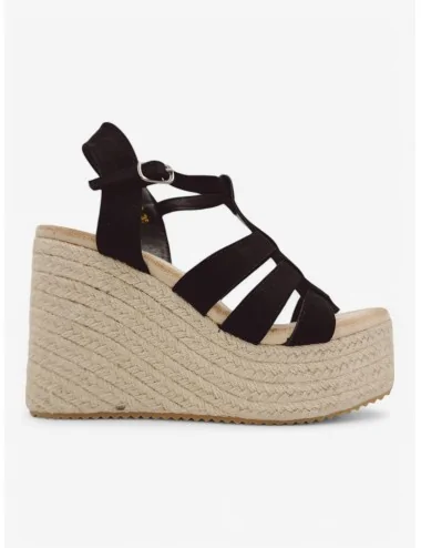 Sandalias con Cuña Casazza Noir