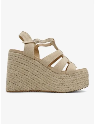 Sandalias con Cuña Casazza Beige