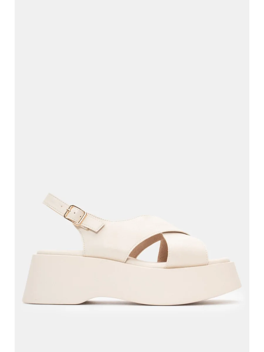 Sandalias Cruzadas Carige Beige