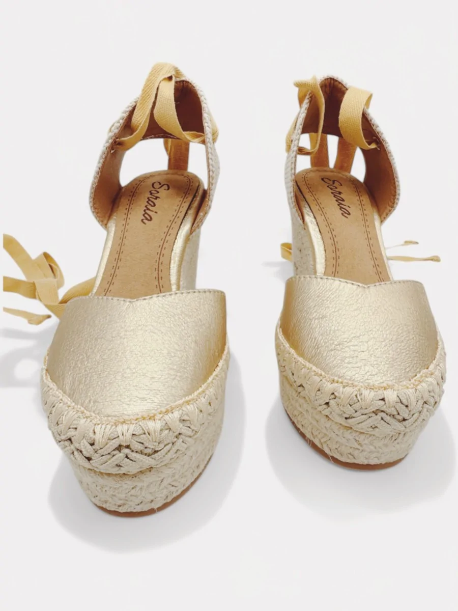 Cuñas de Esparto Atada en Pierna Cles Gold
