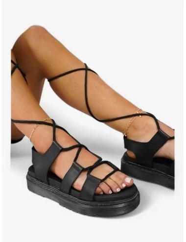 Sandalias con Cordones y...
