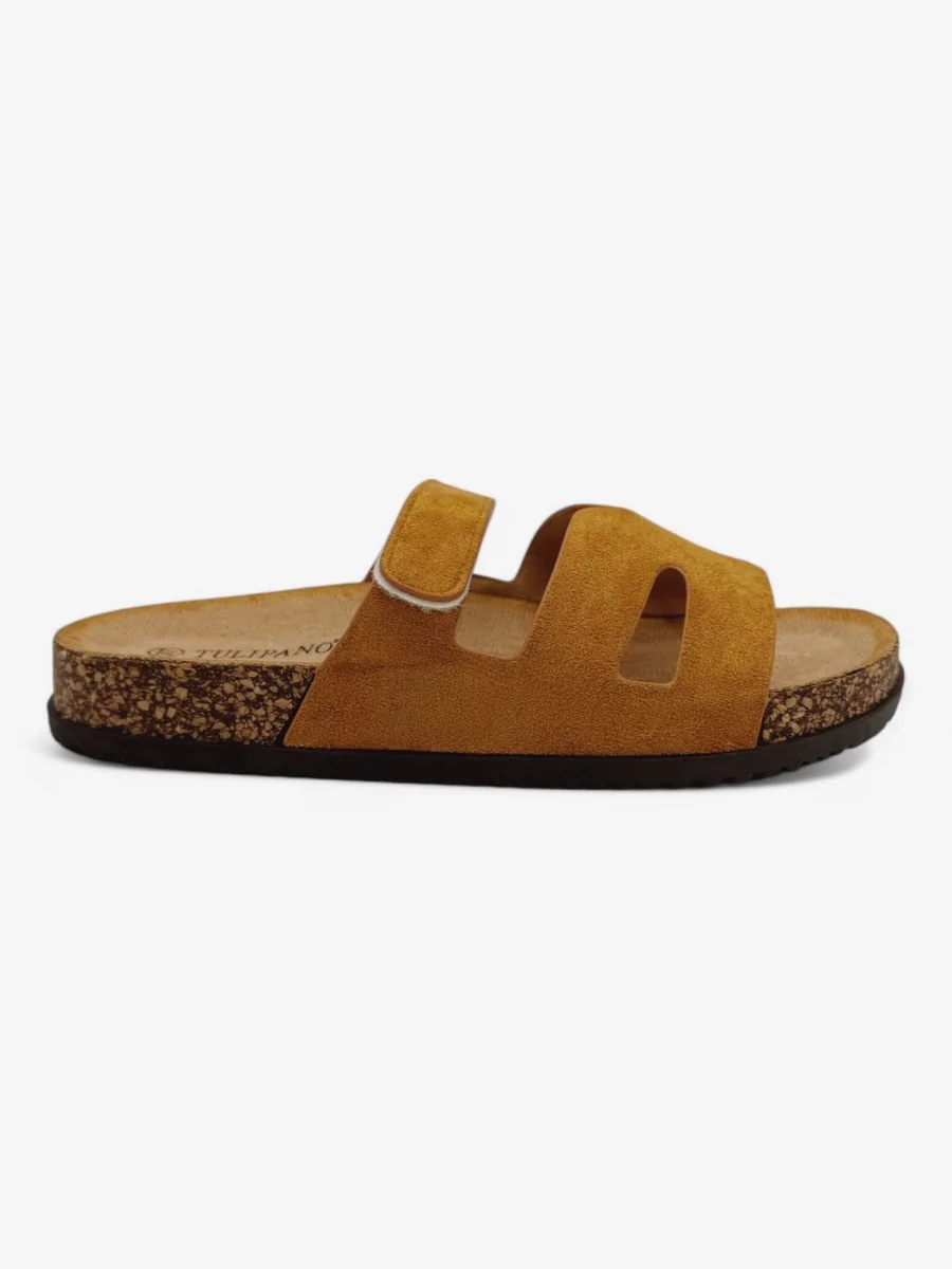 Sandalias con Velcro Erba Camel