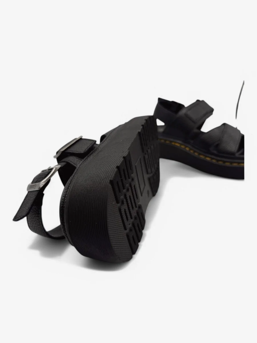 Sandalias Con Plataforma y Hebillas Lessona Noir