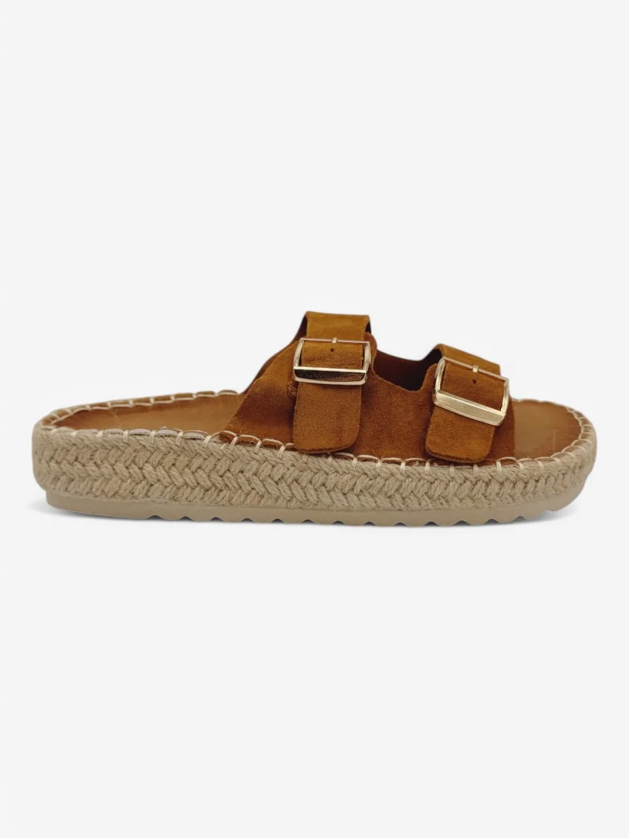 Sandalias con Hebillas Cameri Camel