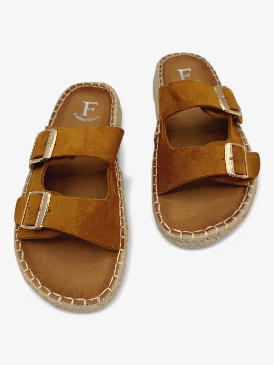 Sandalias con Hebillas Cameri Camel