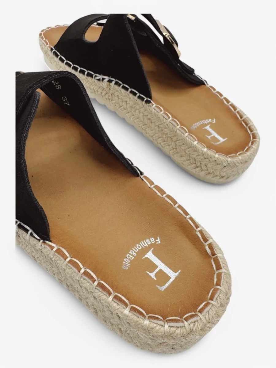 Sandalias con Hebillas Cameri Noir
