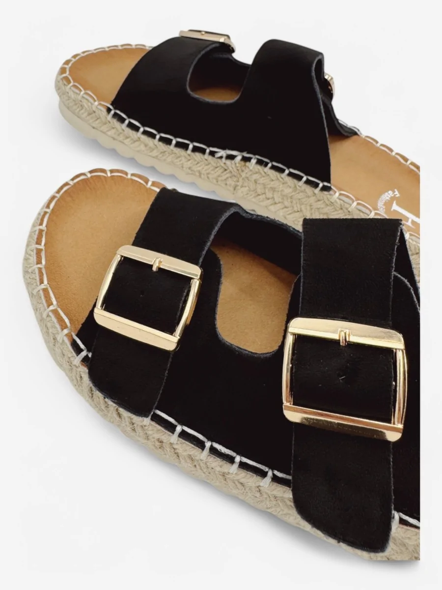 Sandalias con Hebillas Cameri Noir