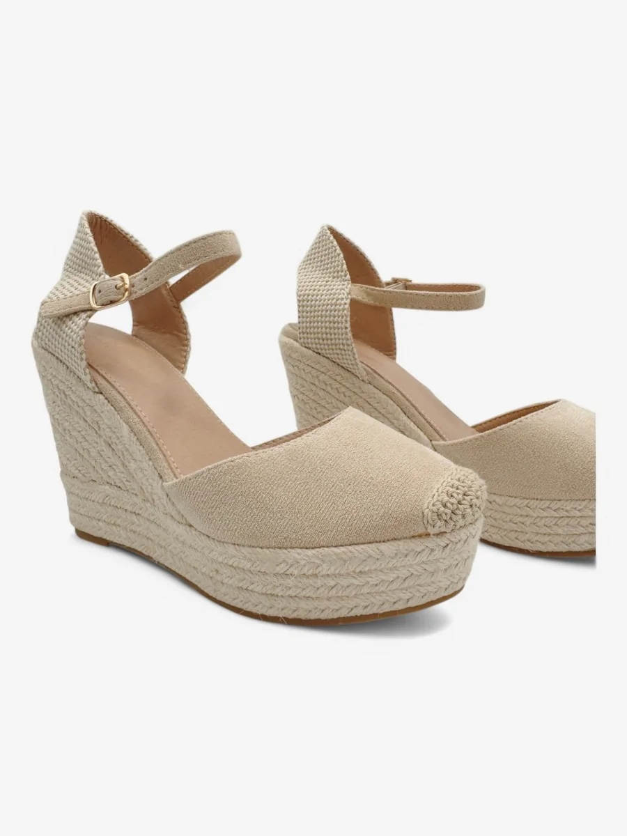 Sandalias Altas con Pulsera Galiate Beige