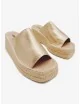 Sandalias con Plataforma y Esparto Calci Gold